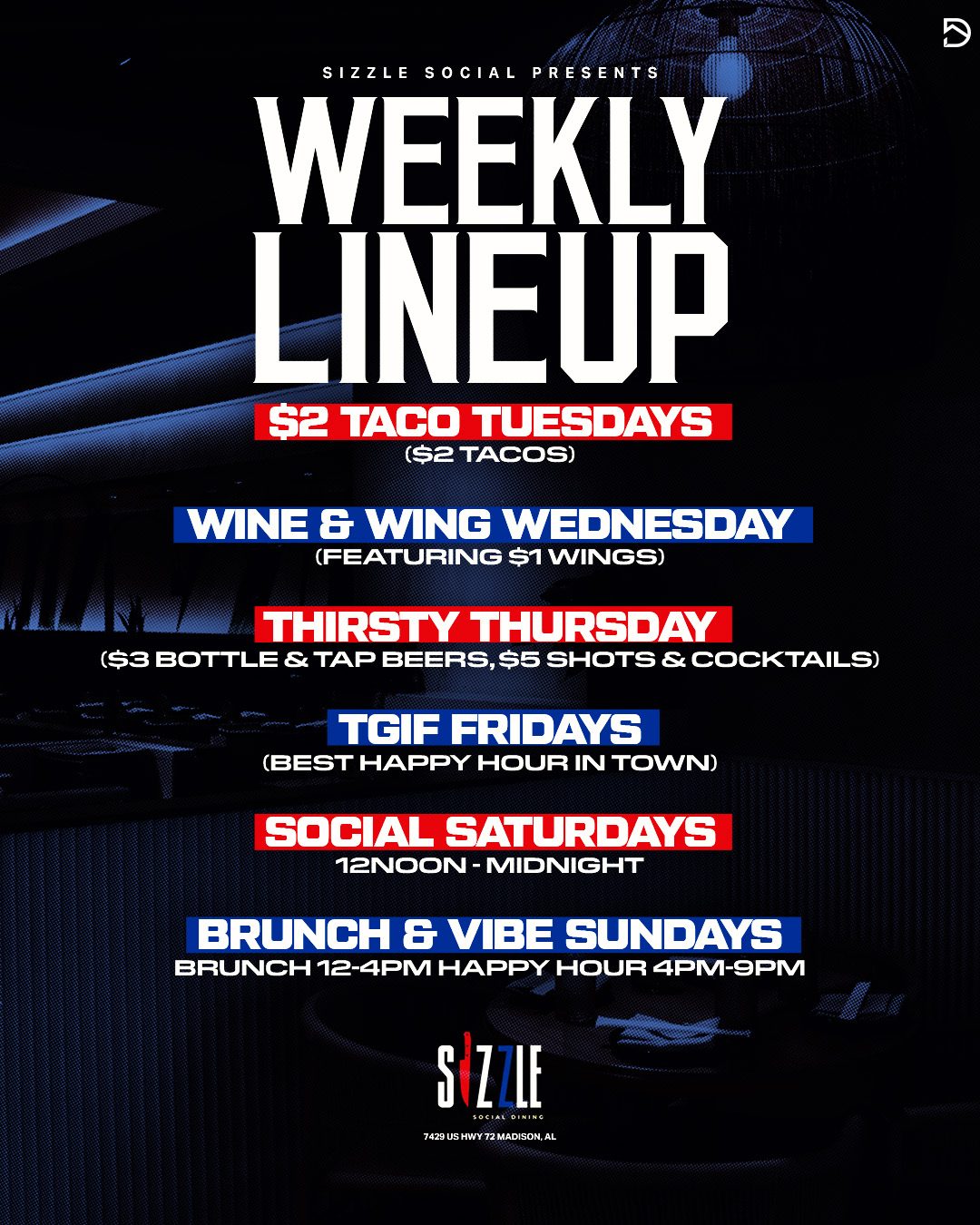 Chase - Weekly Lineup [Flyer]